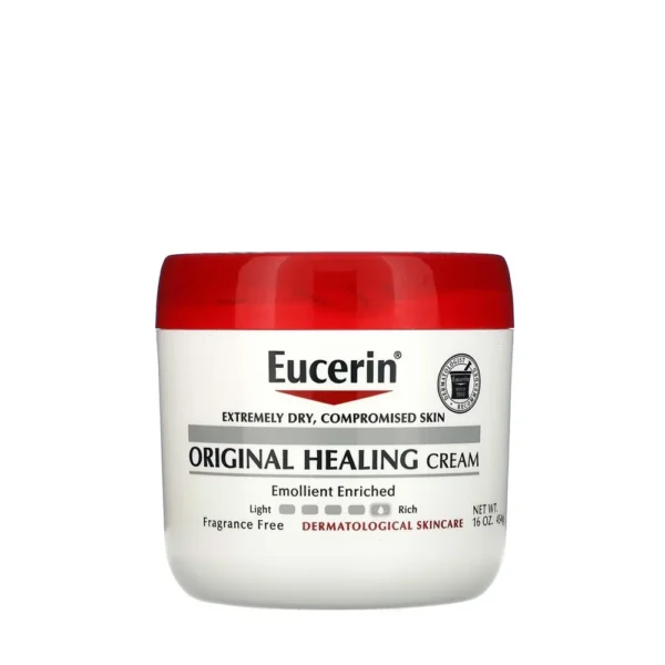 Eucerin‏, الكريم الأصلي العلاجي، للبشرة شديدة الجفاف، والبشرة الحساسة، خالي من العطور، 16 أونصة (454 جم)