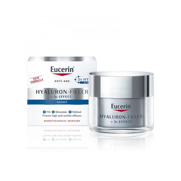 Eucerin,كريم العناية الليلية هيالورون-فيلر لعلاج التجاعيد من يوسيرين 50مل